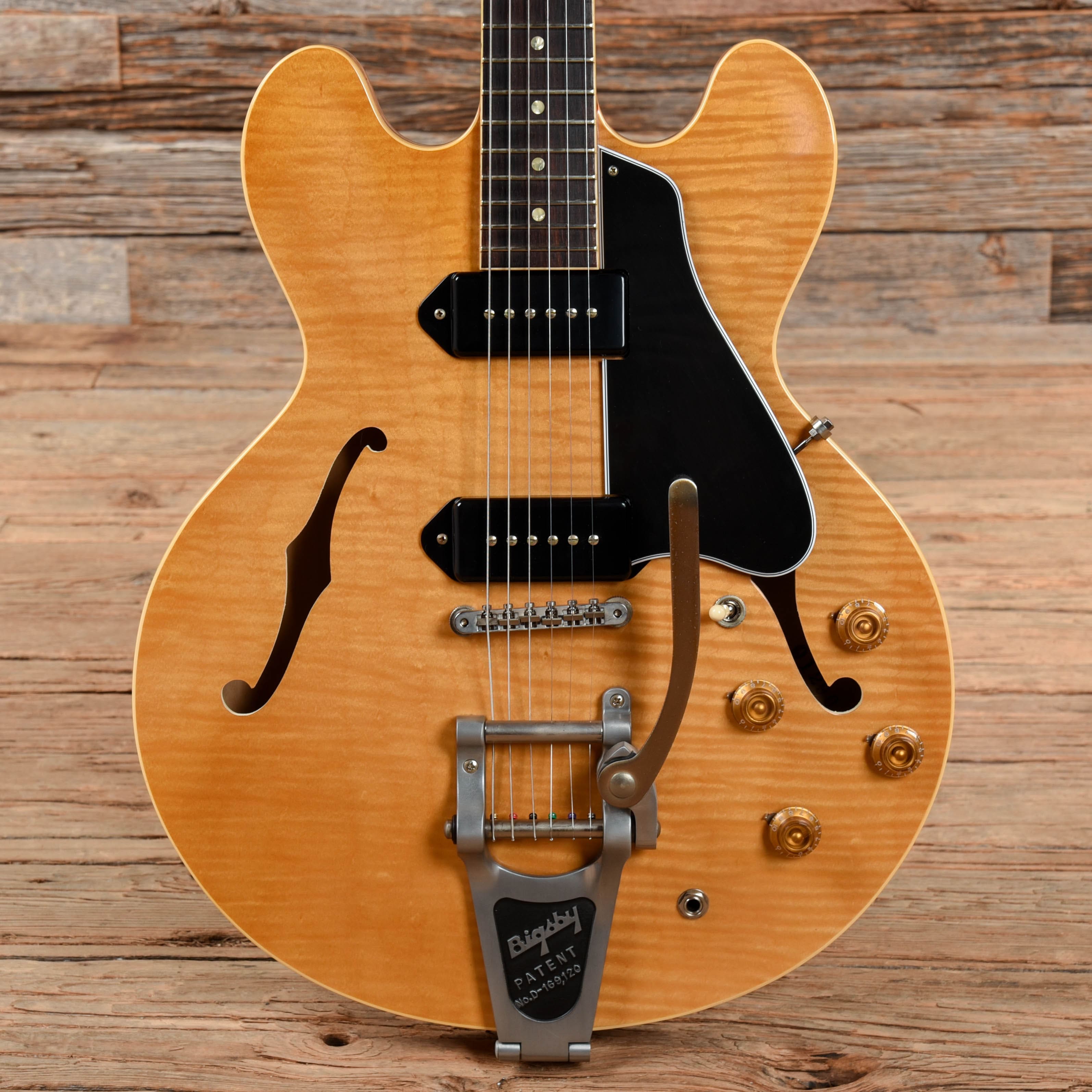 Gibson Memphis 1961 ES-330TDN Figured VOS Dark Vintage Natural Electric Guitars / Hollow Body