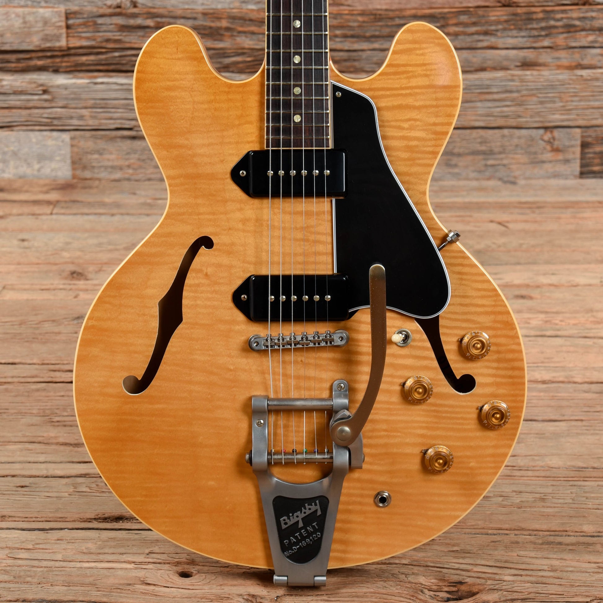 Gibson Memphis 1961 ES-330TDN Figured VOS Dark Vintage Natural Electric Guitars / Hollow Body