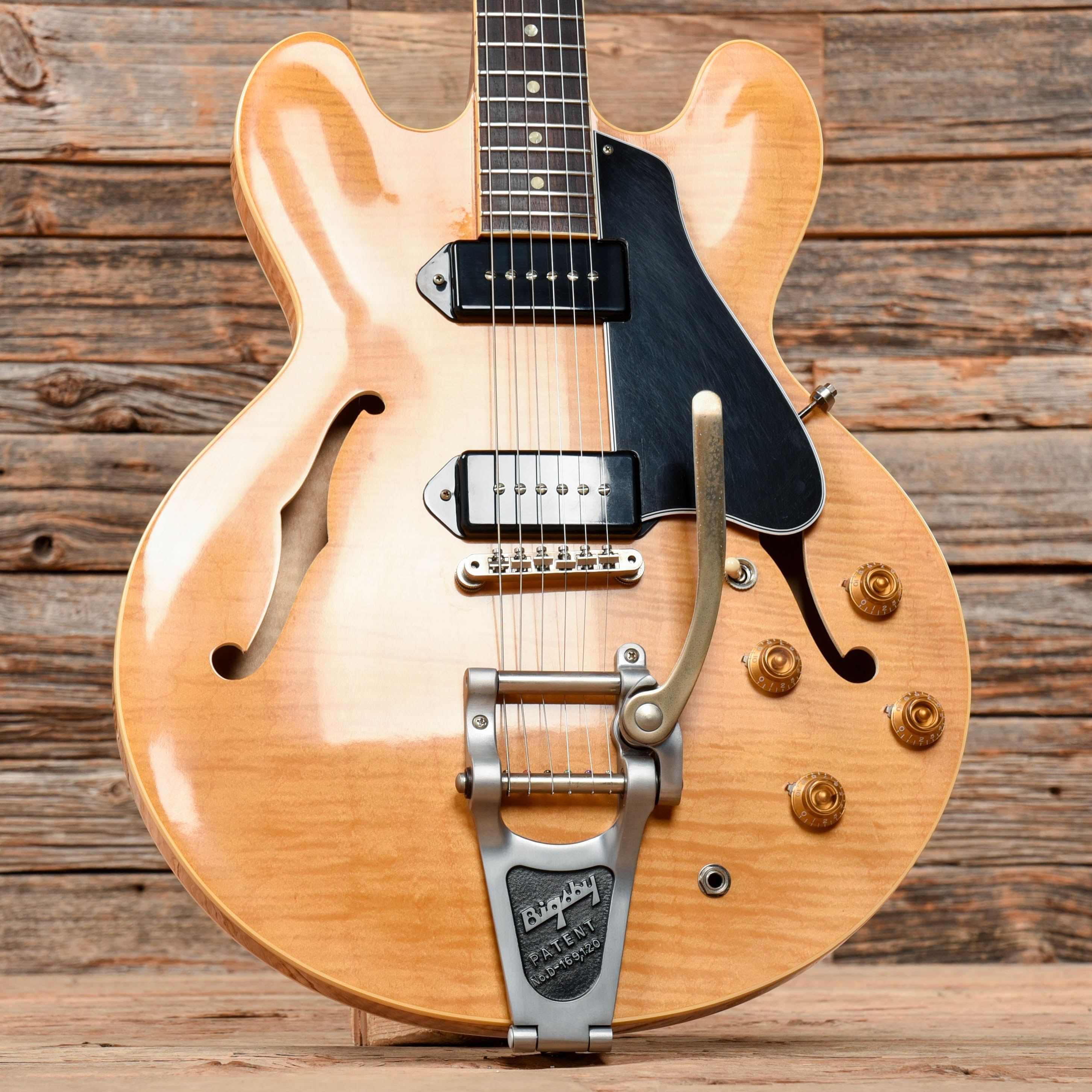 Gibson Memphis 1961 ES-330TDN Figured VOS Dark Vintage Natural Electric Guitars / Hollow Body