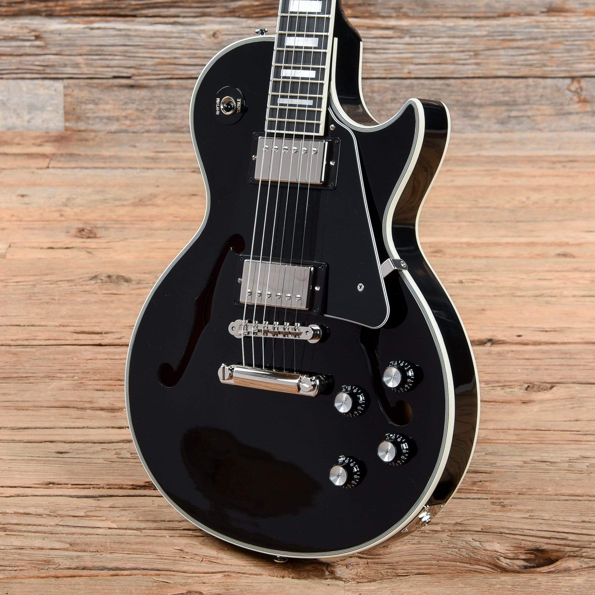 Gibson Memphis ES-Les Paul Black 2015 Electric Guitars / Hollow Body