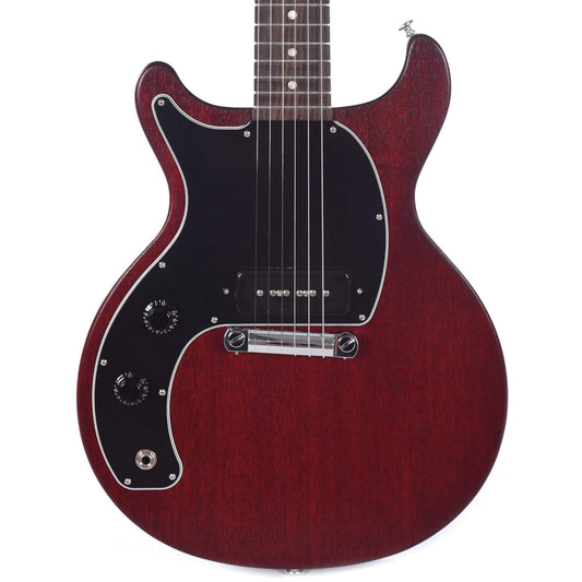 Gibson USA Les Paul Junior Tribute DC 2019 Worn Cherry LEFTY Electric Guitars / Left-Handed