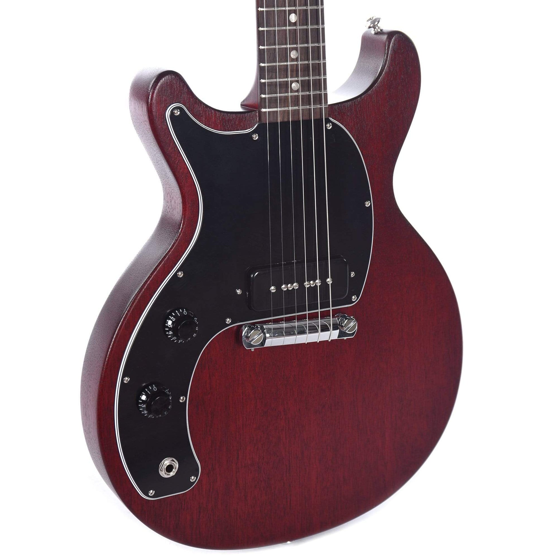 Gibson USA Les Paul Junior Tribute DC 2019 Worn Cherry LEFTY Electric Guitars / Left-Handed
