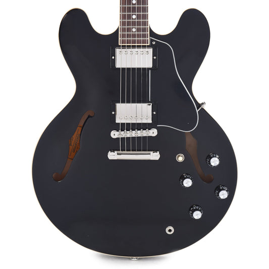 Gibson USA ES-335 Vintage Ebony Electric Guitars / Semi-Hollow,Electric Guitars / Solid Body