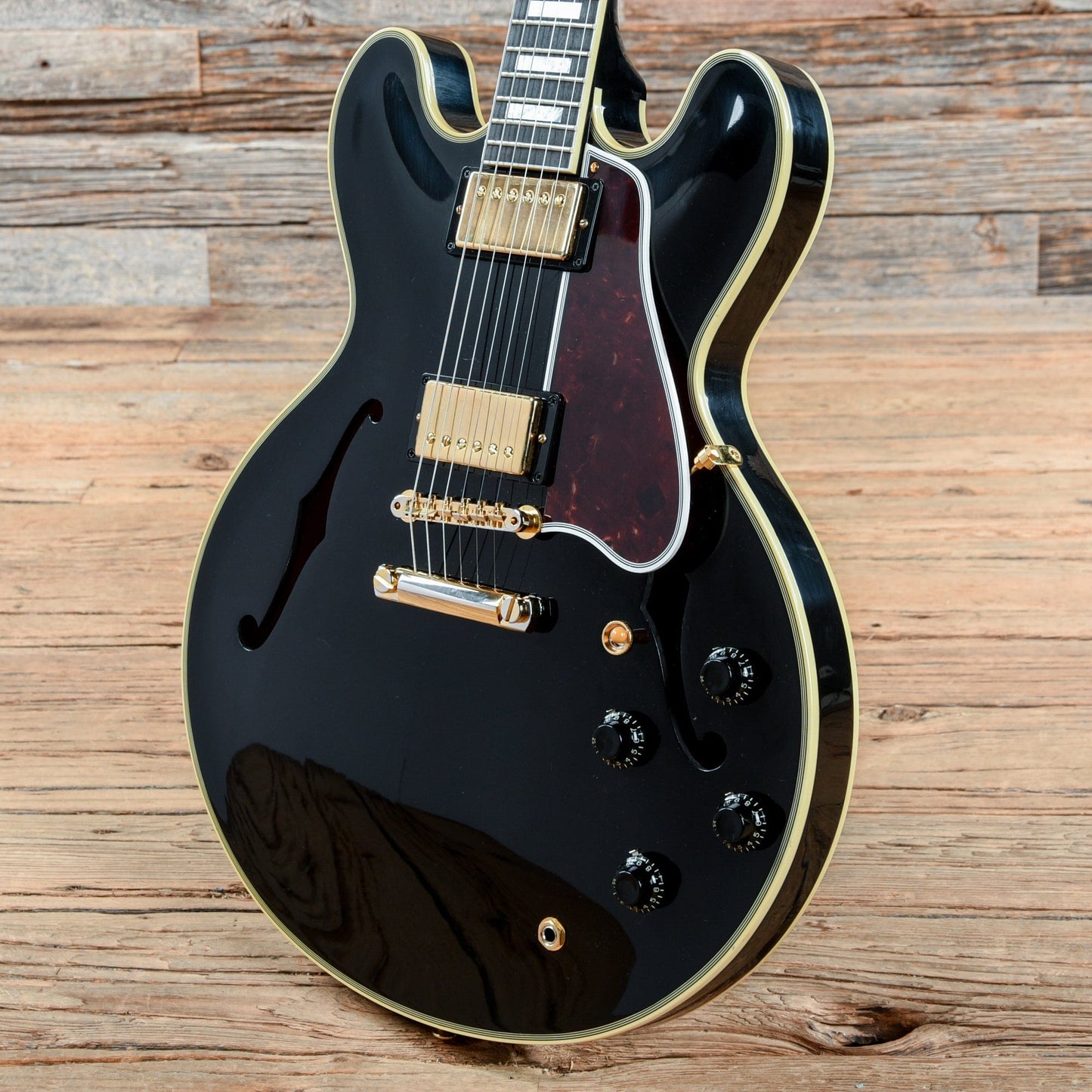 Gibson CS 1959 ES-355 Reissue Stop Bar Ebony VOS Electric Guitars / Semi-Hollow