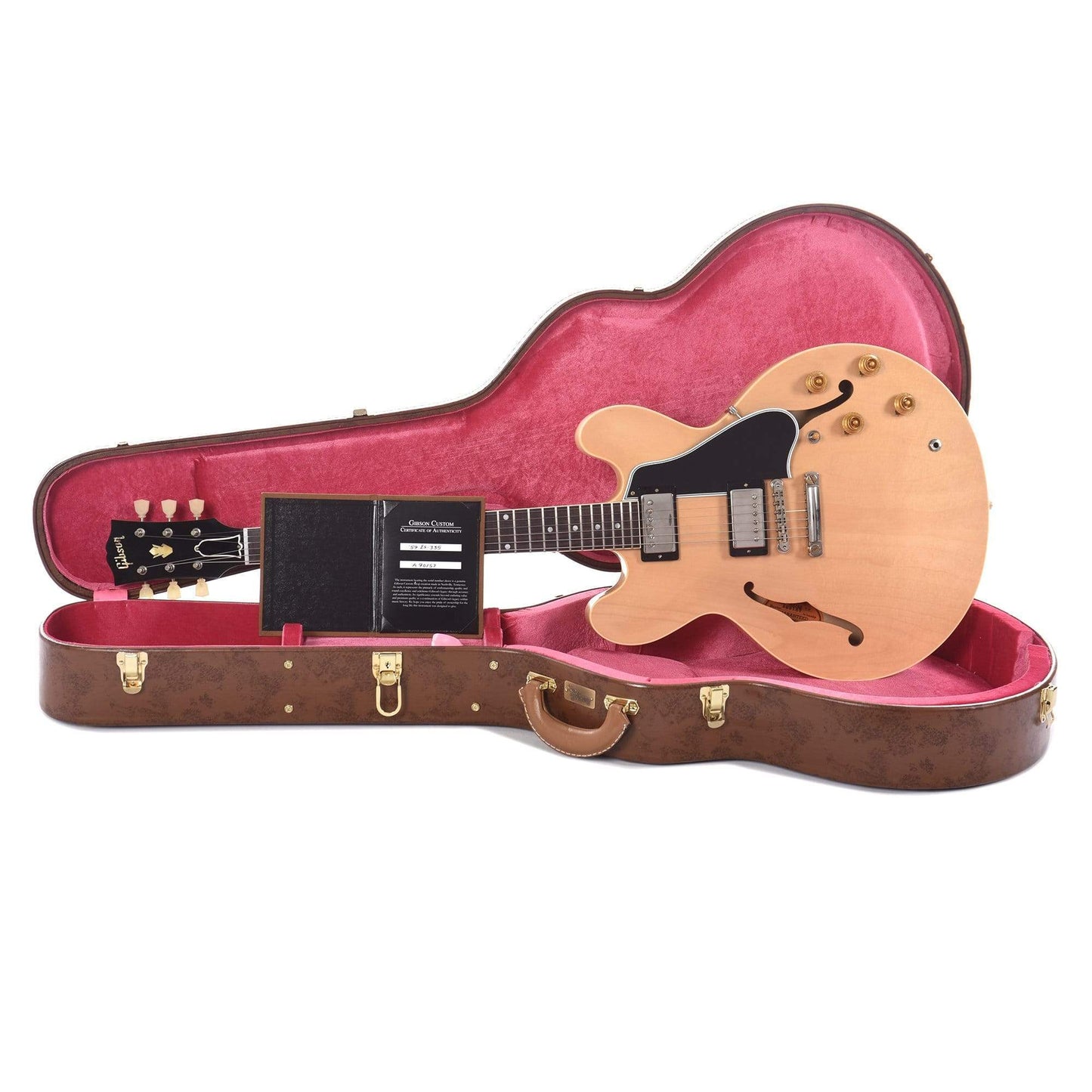 Gibson Custom 1959 ES-335 Reissue Vintage Natural VOS Electric Guitars / Semi-Hollow