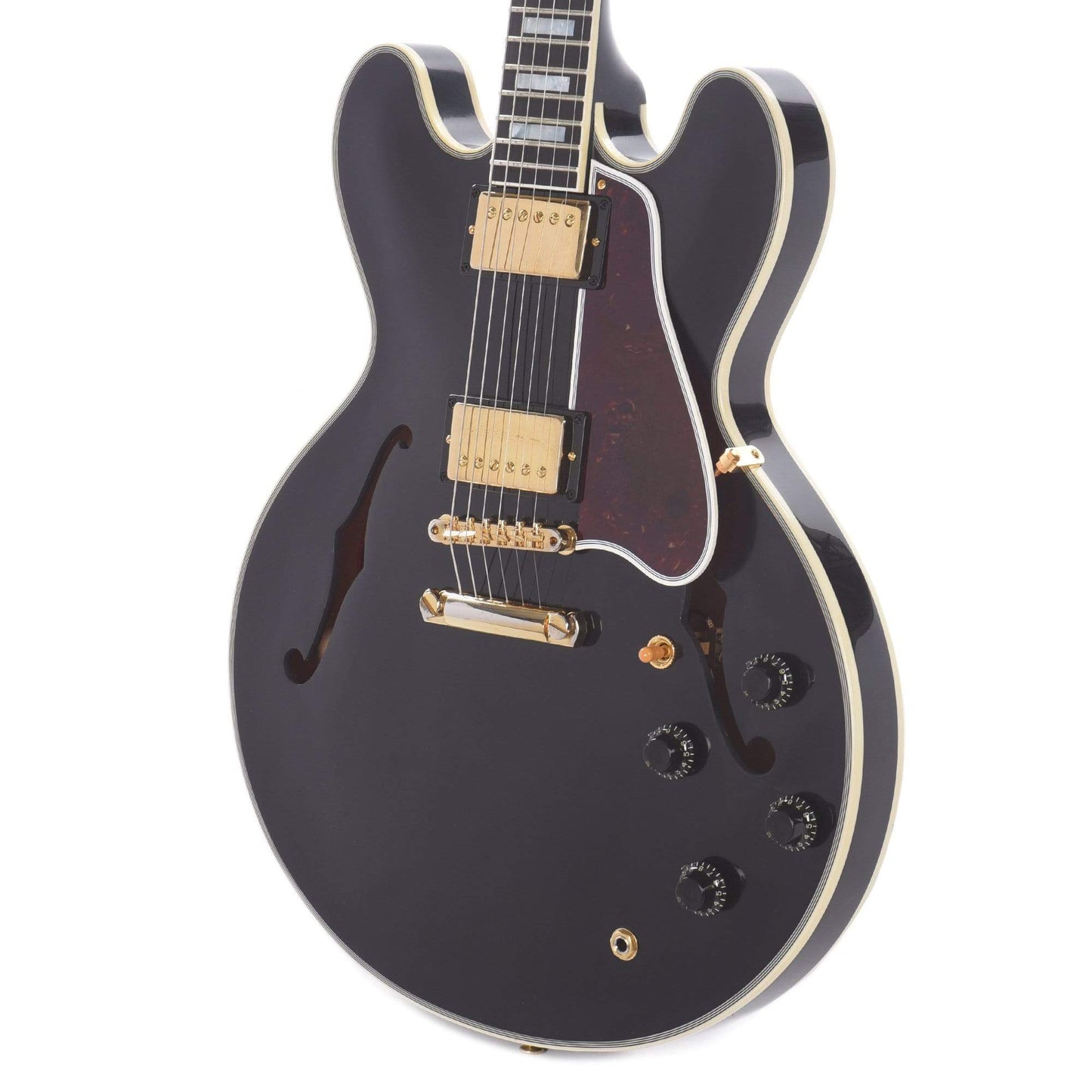 Gibson Custom 1959 ES-355 Reissue Stop Bar Ebony VOS Electric Guitars / Semi-Hollow