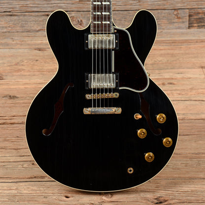 Gibson Custom 1963 ES-335 Reissue "CME Spec" Lightly Aged Ebony Electric Guitars / Semi-Hollow