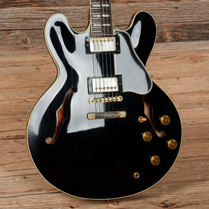 Gibson Custom 1963 ES-335 Reissue "CME Spec" Lightly Aged Ebony Electric Guitars / Semi-Hollow
