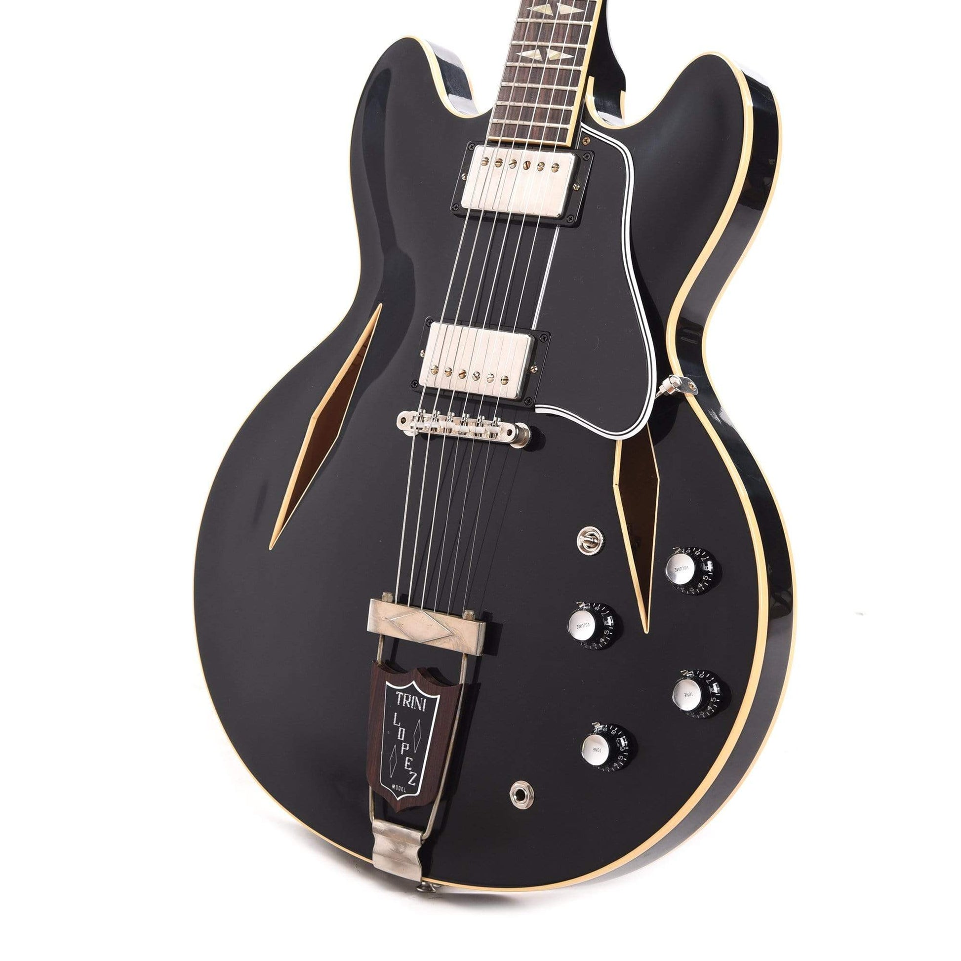 Gibson Custom 1964 Trini Lopez Standard Reissue Ebony VOS Electric Guitars / Semi-Hollow