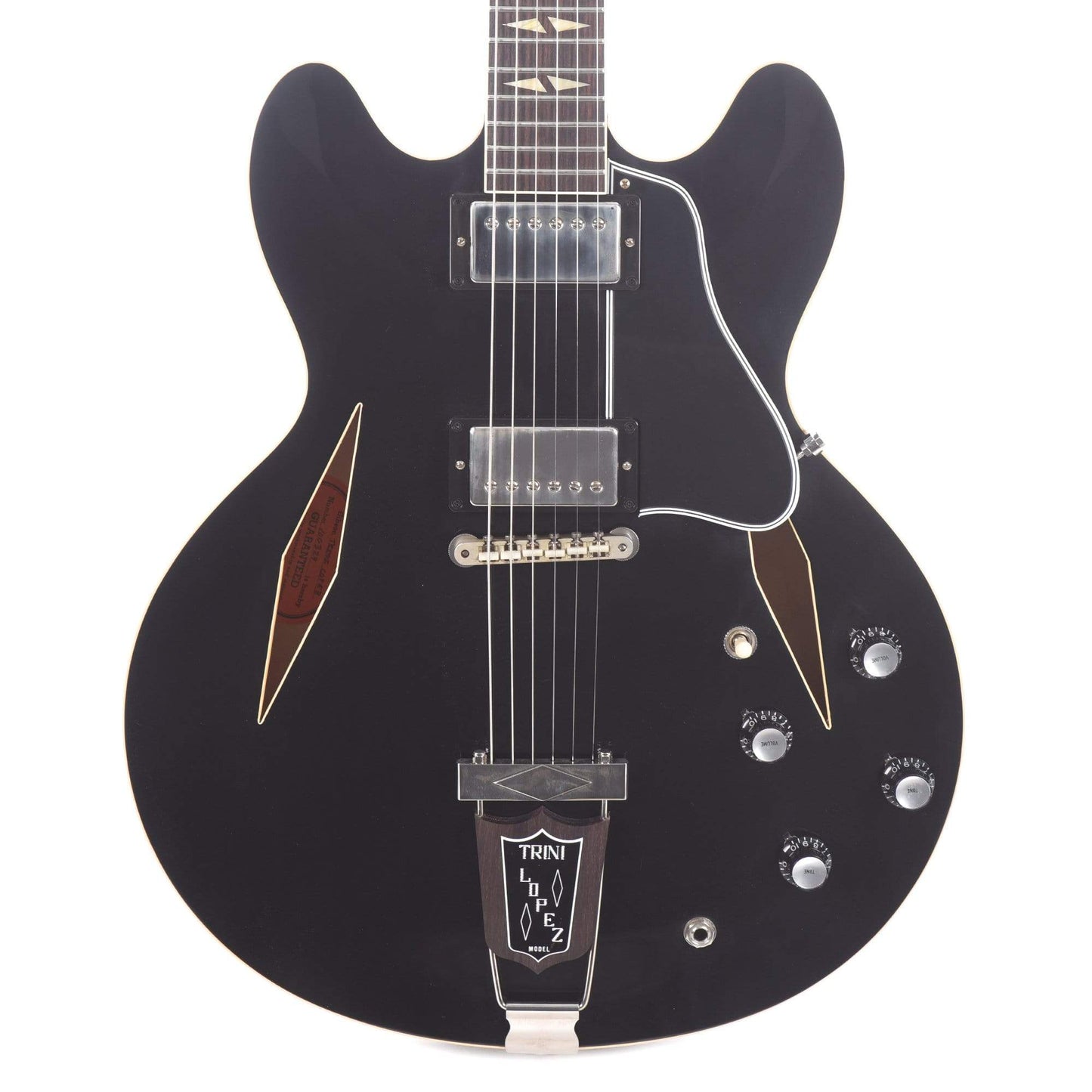 Gibson Custom 1964 Trini Lopez Standard Reissue Ebony VOS Electric Guitars / Semi-Hollow