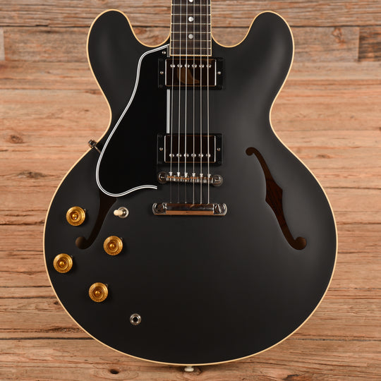 Gibson Custom 59 ES-335 Satin Satin Ebony 2021 LEFTY Electric Guitars / Semi-Hollow