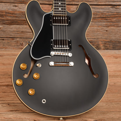 Gibson Custom 59 ES-335 Satin Satin Ebony 2021 LEFTY Electric Guitars / Semi-Hollow