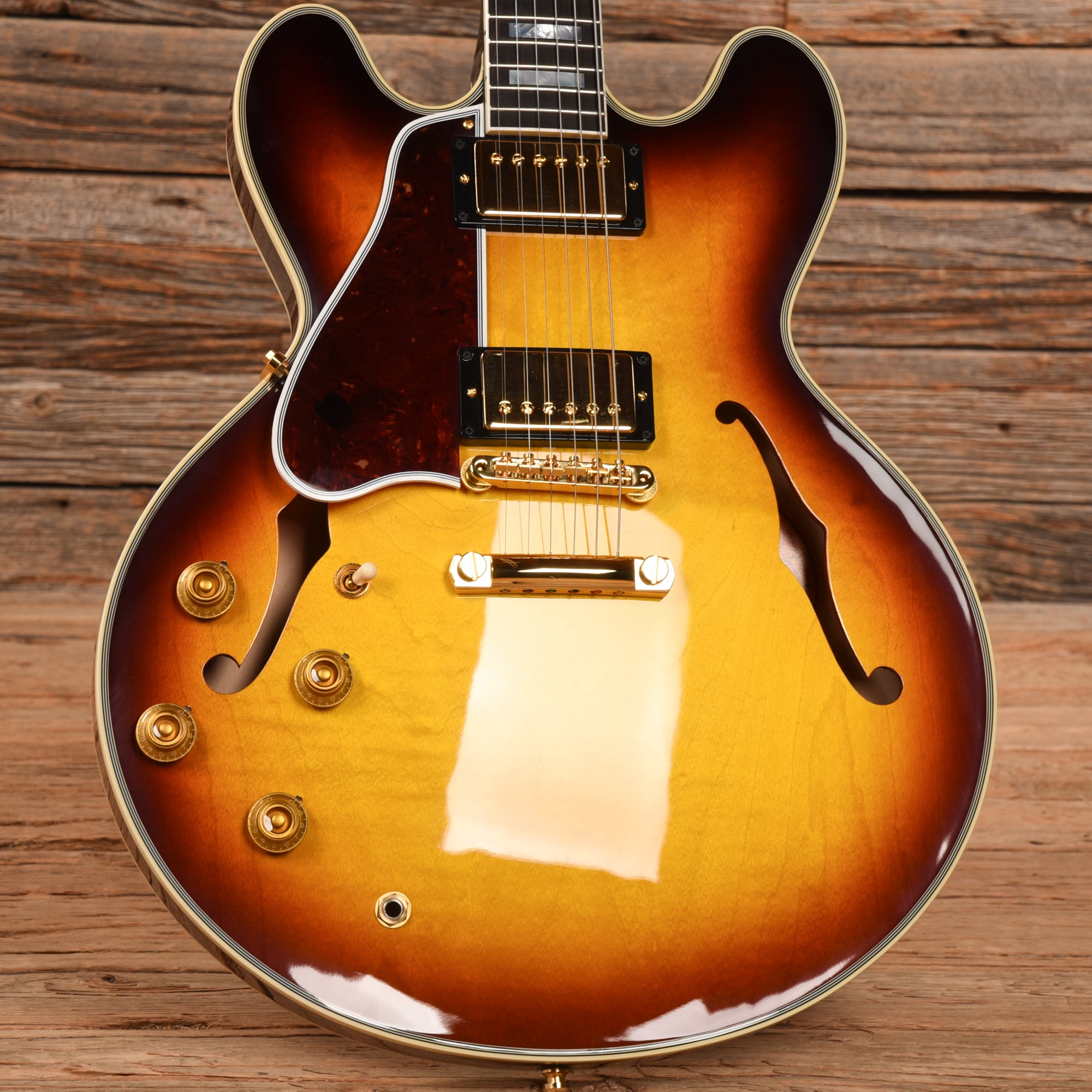 Gibson Custom 59 ES-355 Vintage Sunburst 2022 LEFTY Electric Guitars / Semi-Hollow