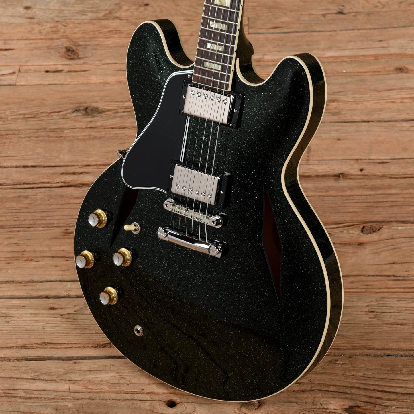 Gibson Custom 64 ES-335 Green Sparkle  LEFTY Electric Guitars / Semi-Hollow