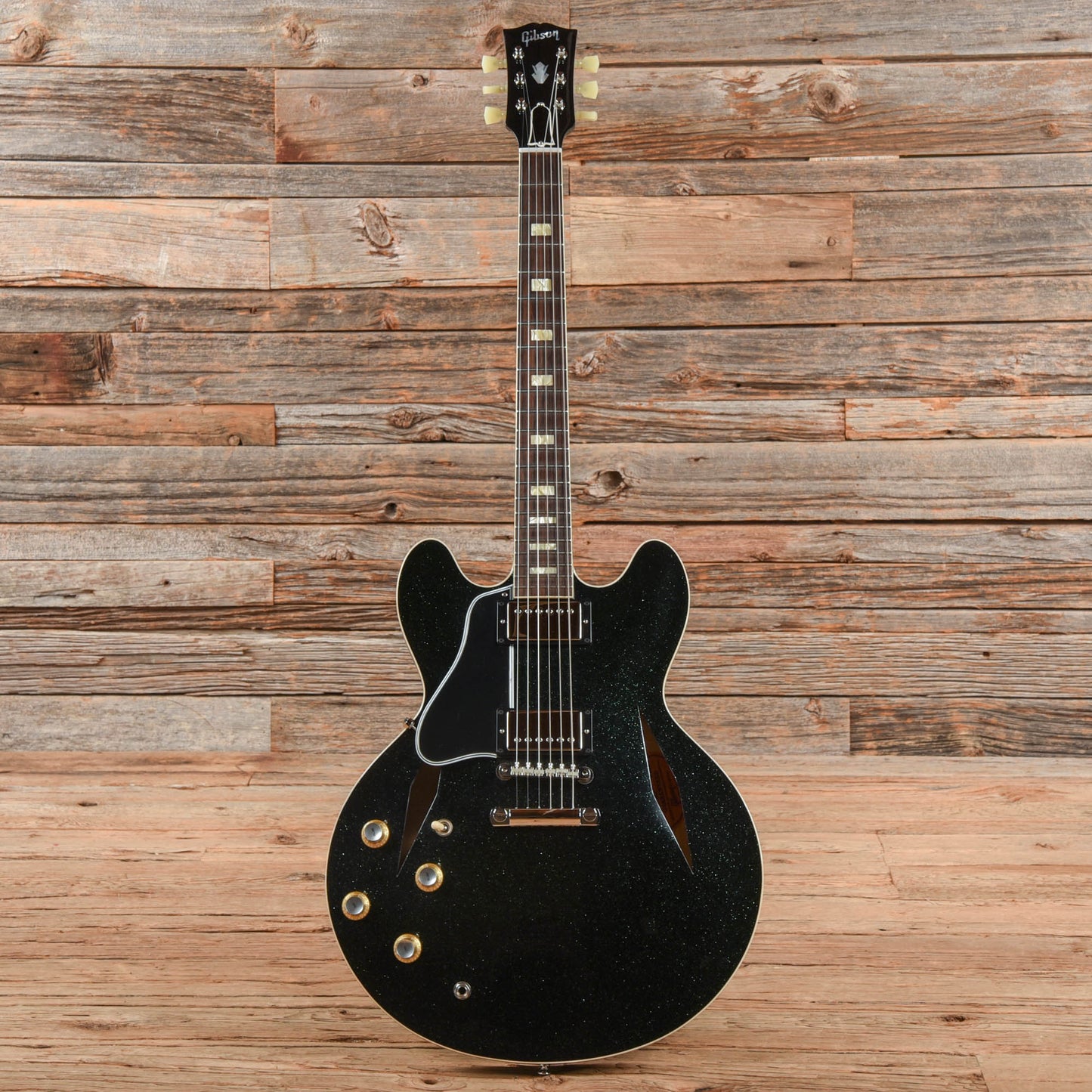 Gibson Custom 64 ES-335 Green Sparkle  LEFTY Electric Guitars / Semi-Hollow