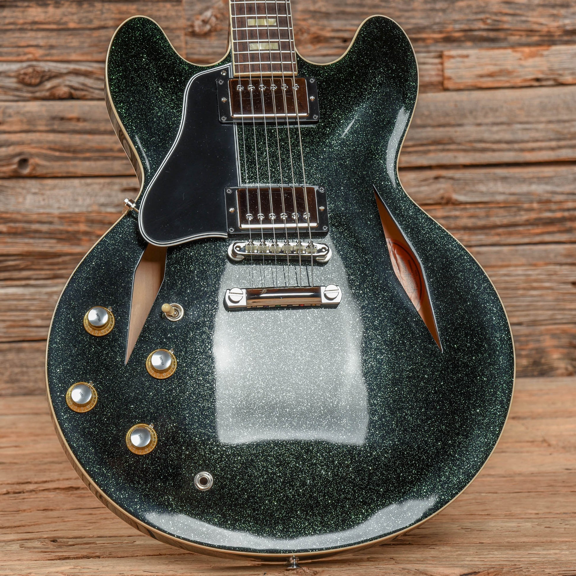 Gibson Custom 64 ES-335 Green Sparkle  LEFTY Electric Guitars / Semi-Hollow