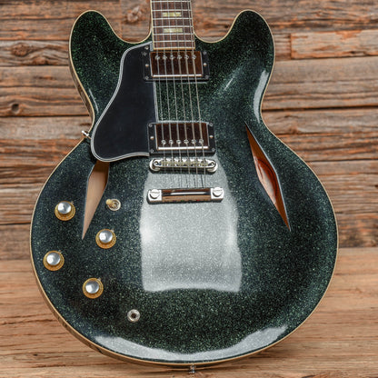 Gibson Custom 64 ES-335 Green Sparkle  LEFTY Electric Guitars / Semi-Hollow