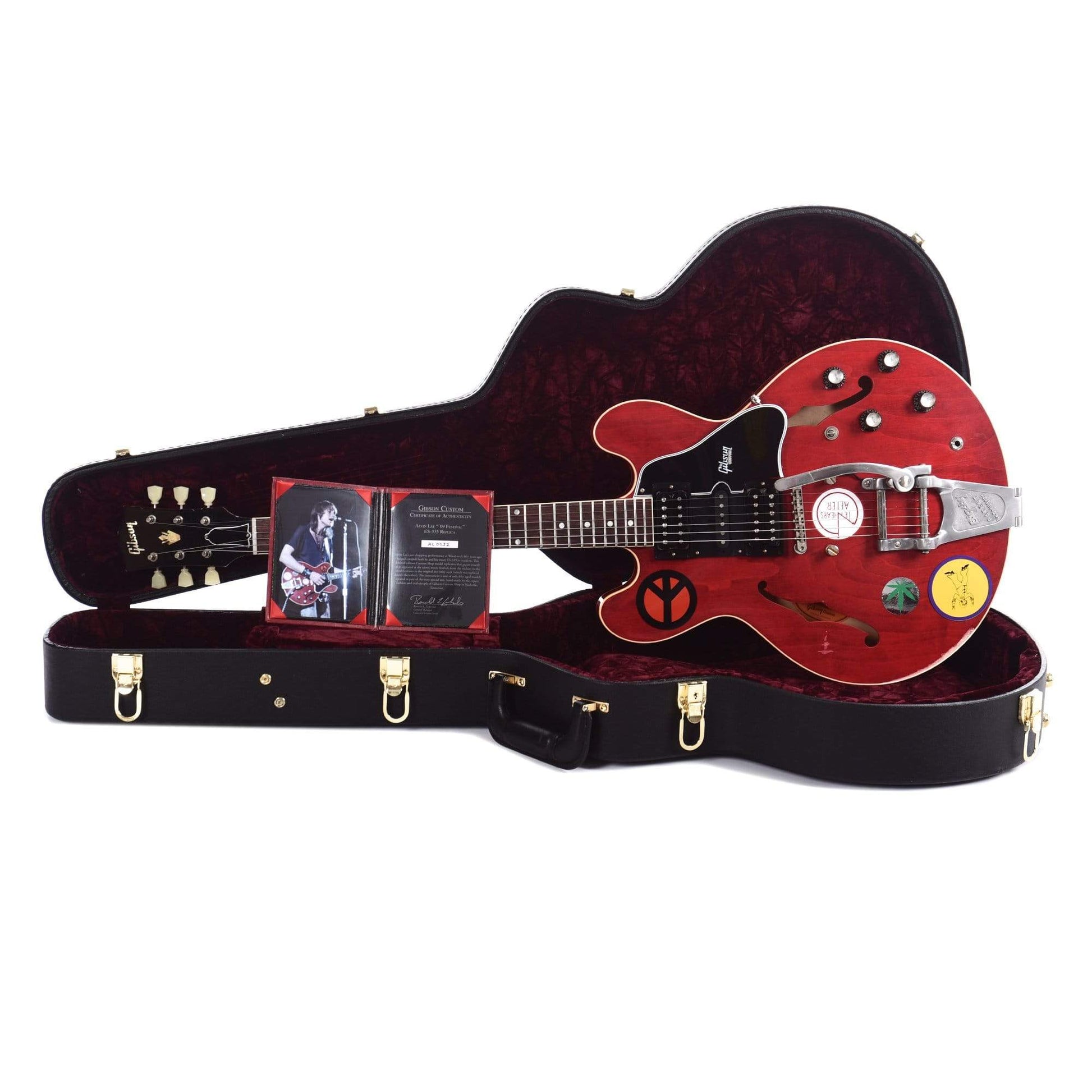 Gibson Custom Alvin Lee ES-335 '69 Festival' Aged Sixties Cherry w/Bigsby Electric Guitars / Semi-Hollow