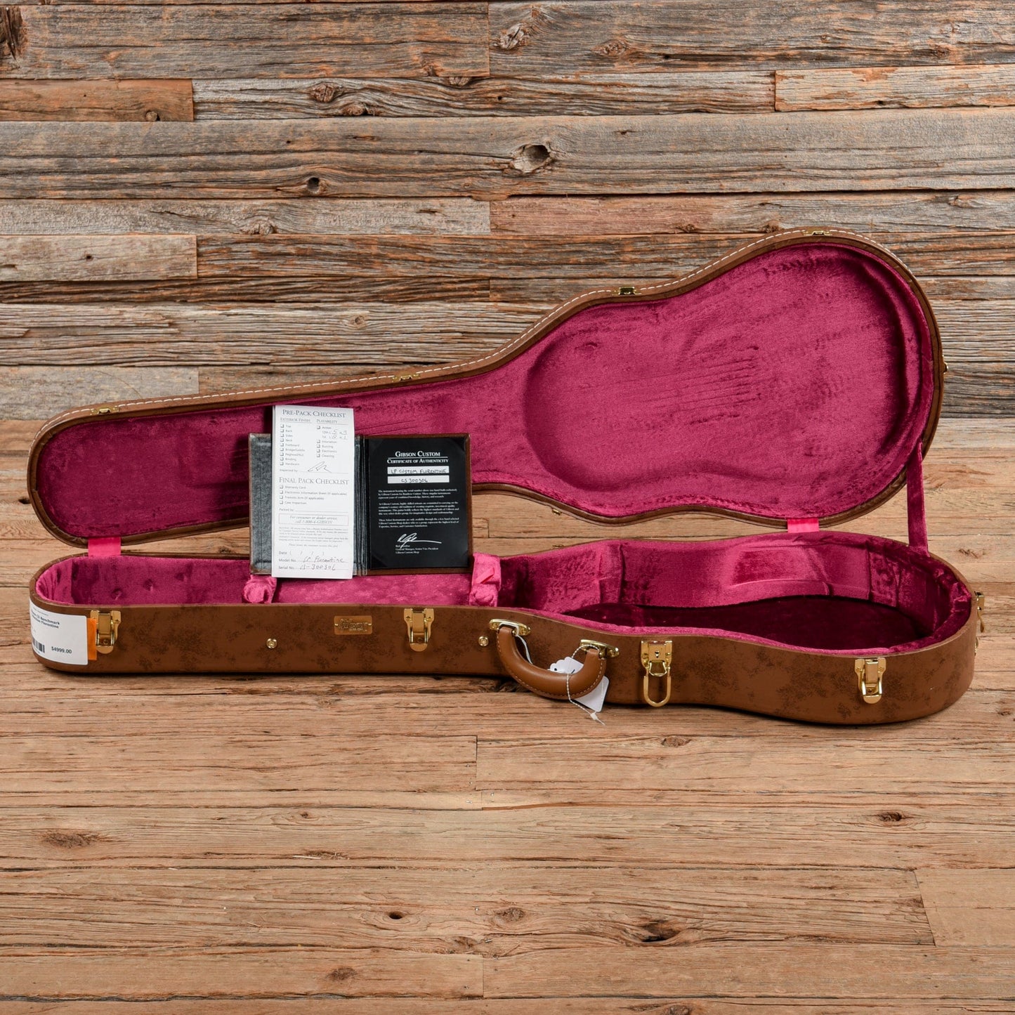 Gibson Custom Benchmark Collection Florentine Les Paul Natural Electric Guitars / Semi-Hollow