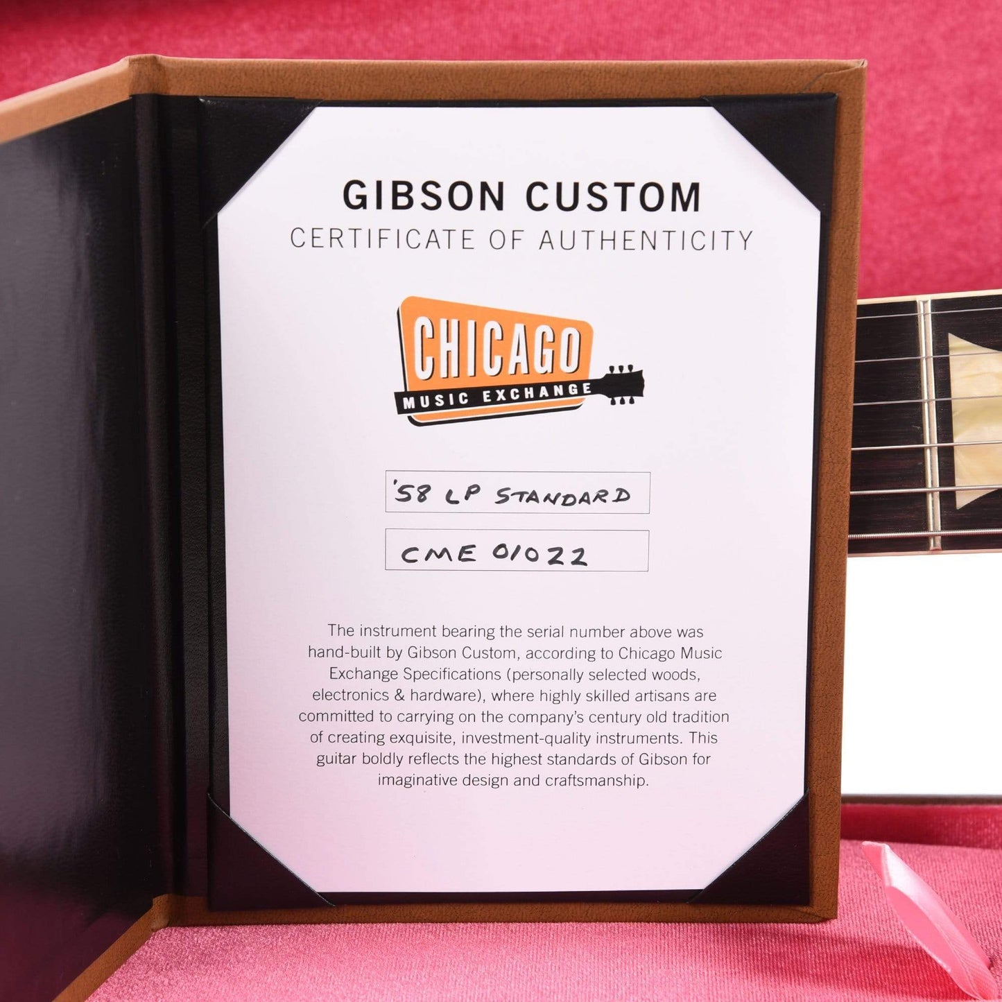 Gibson Custom Shop 1958 Les Paul Standard "CME Spec" Amber VOS w/59 Carmelita Neck Electric Guitars / Semi-Hollow