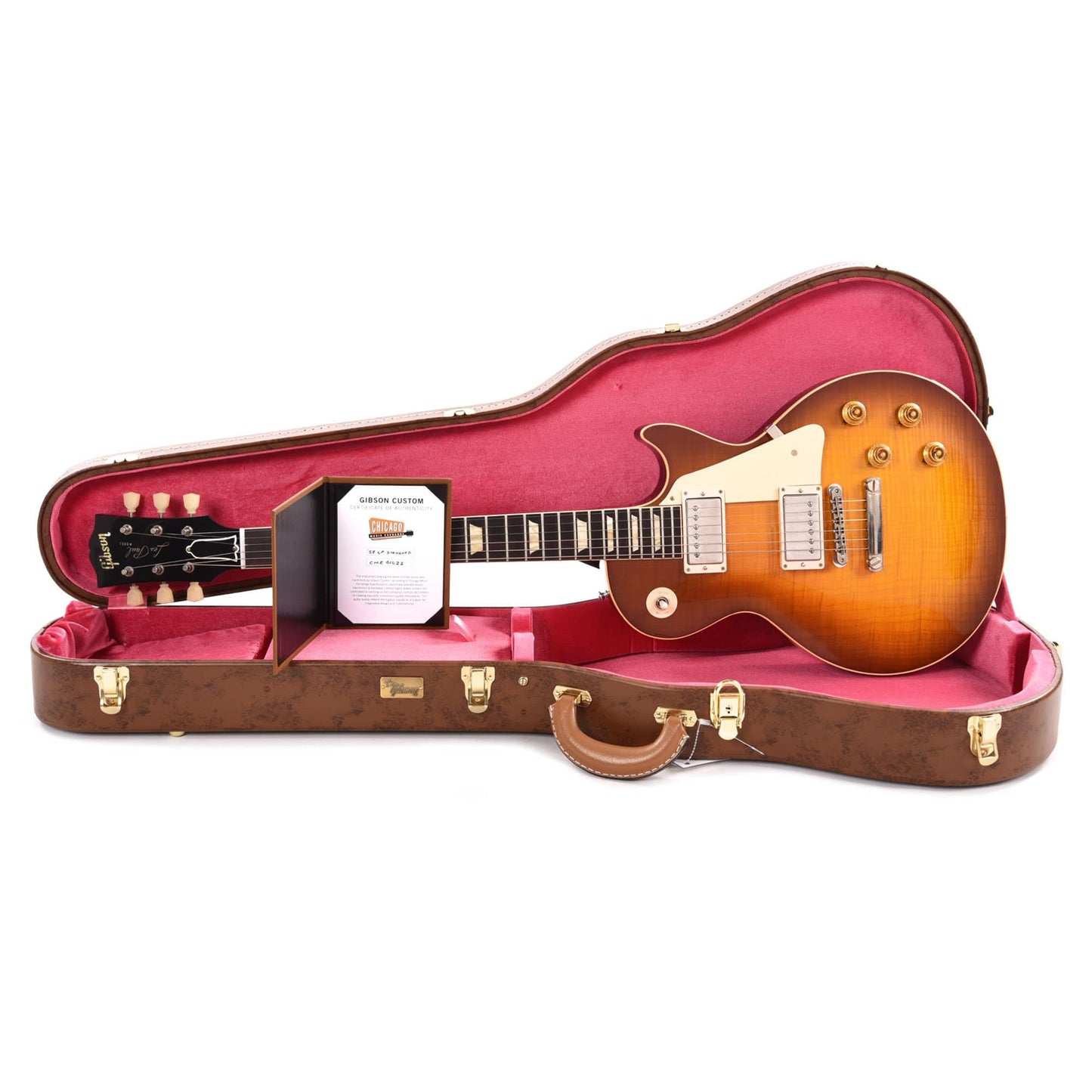 Gibson Custom Shop 1958 Les Paul Standard "CME Spec" Amber VOS w/59 Carmelita Neck Electric Guitars / Semi-Hollow