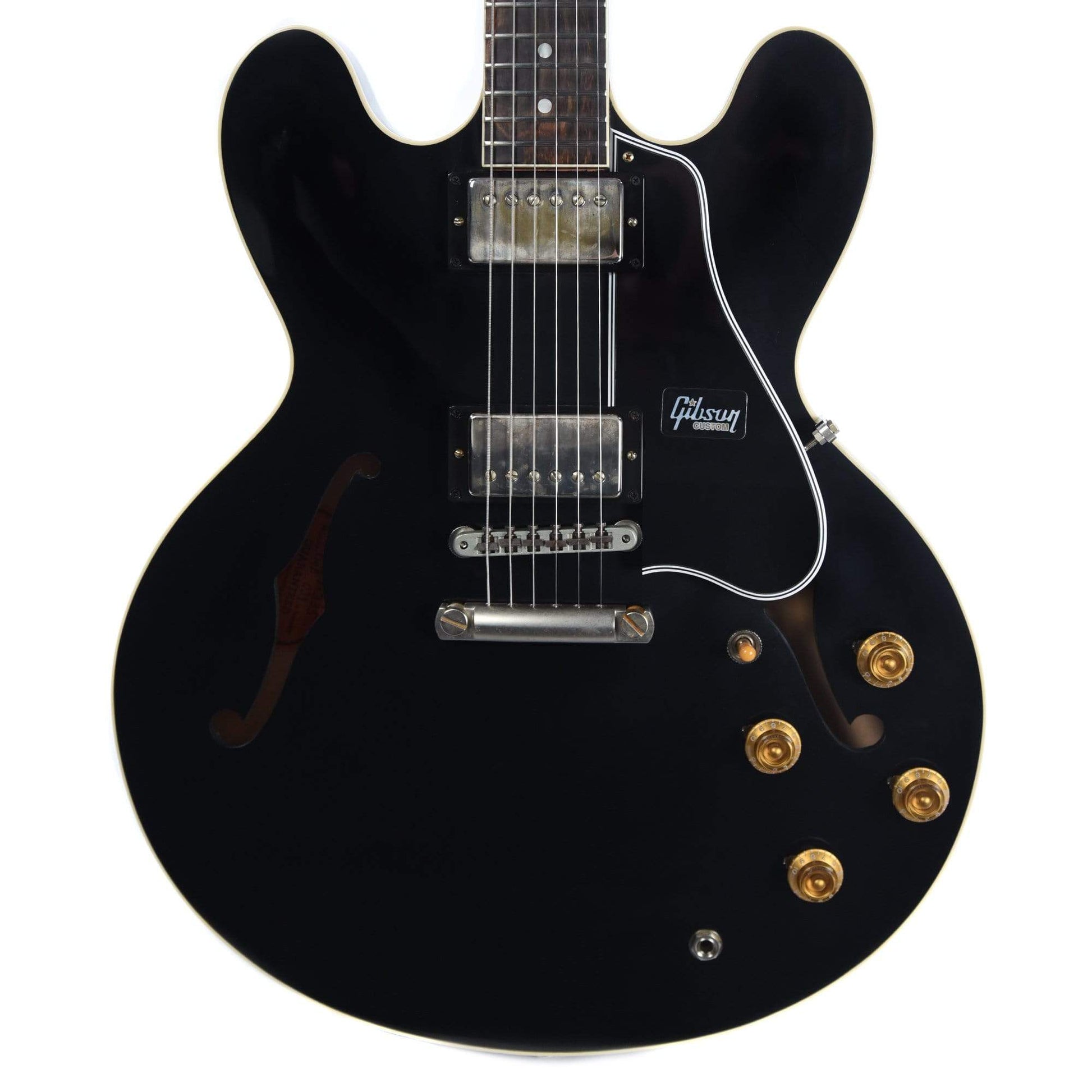 Gibson Custom Shop 1959 ES-335 Ebony VOS NH w/Brazilian Rosewood Fingerboard Electric Guitars / Semi-Hollow