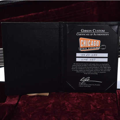 Gibson Custom Shop 1959 ES-335 Ebony VOS NH w/Brazilian Rosewood Fingerboard Electric Guitars / Semi-Hollow