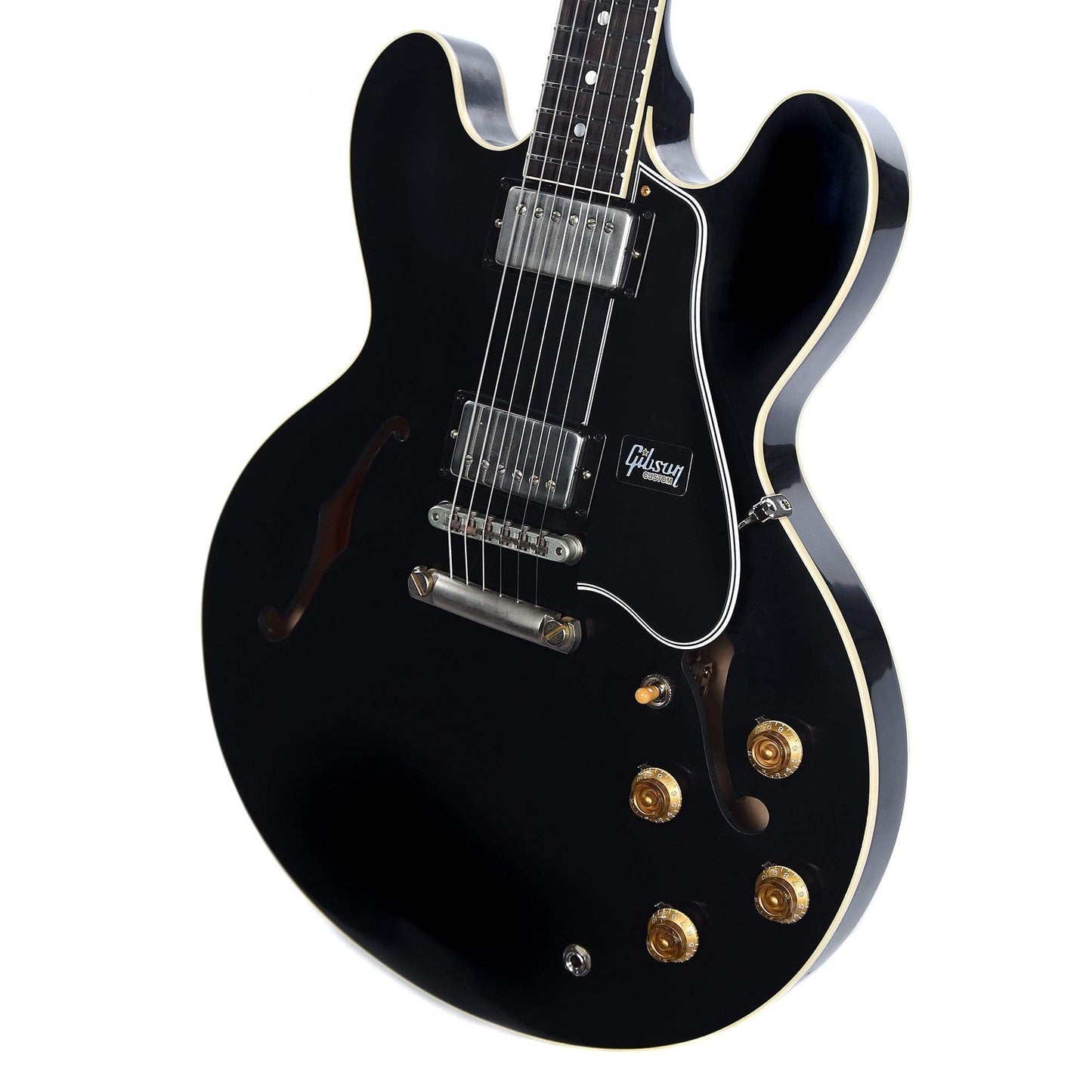 Gibson Custom Shop 1959 ES-335 Ebony VOS NH w/Brazilian Rosewood Fingerboard Electric Guitars / Semi-Hollow