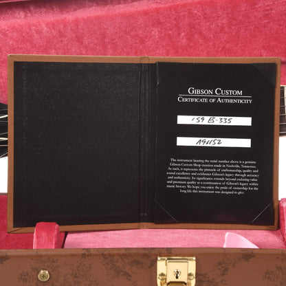 Gibson Custom Shop 1959 ES-335 Reissue "CME Spec" Antique Ebony VOS Electric Guitars / Semi-Hollow