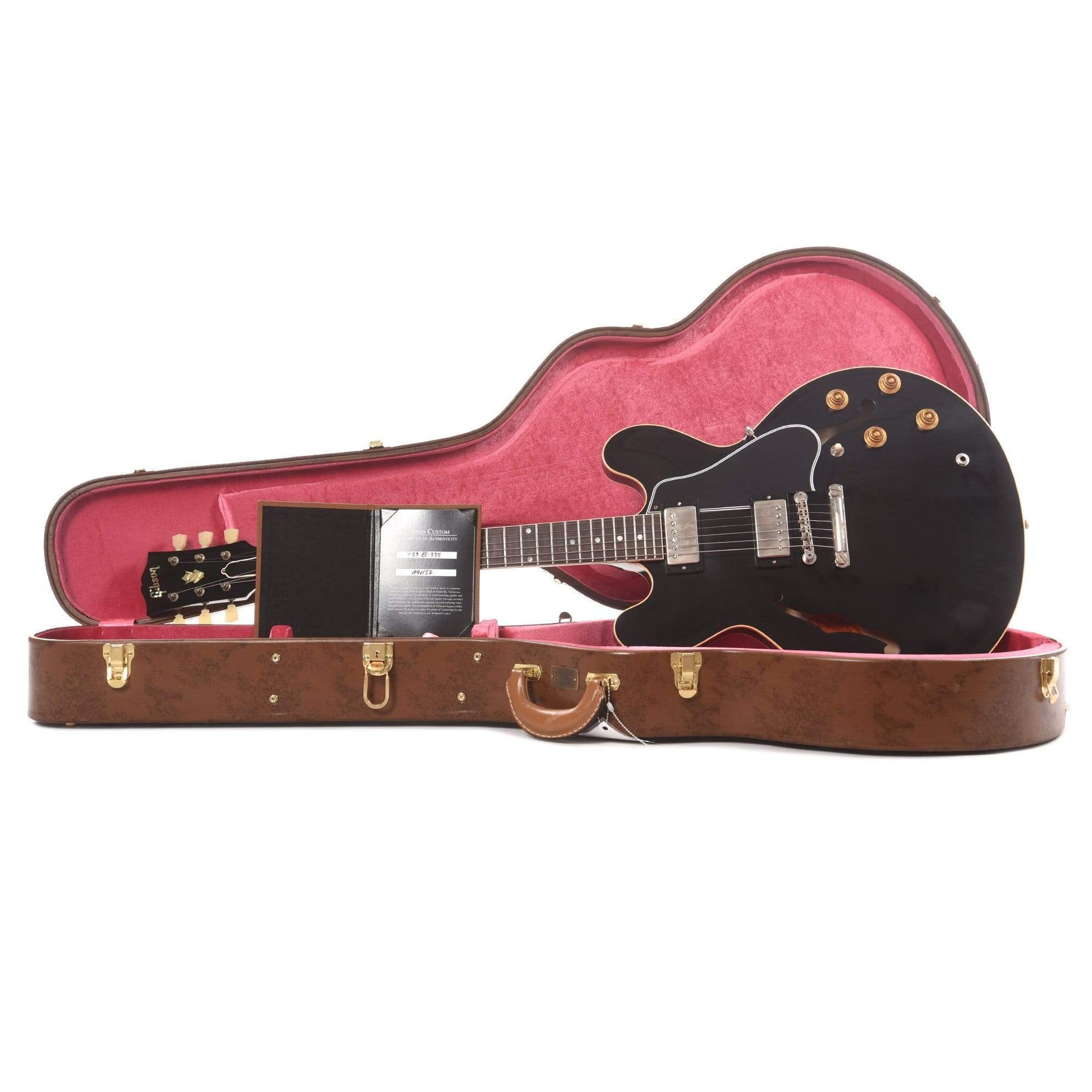 Gibson Custom Shop 1959 ES-335 Reissue "CME Spec" Antique Ebony VOS Electric Guitars / Semi-Hollow