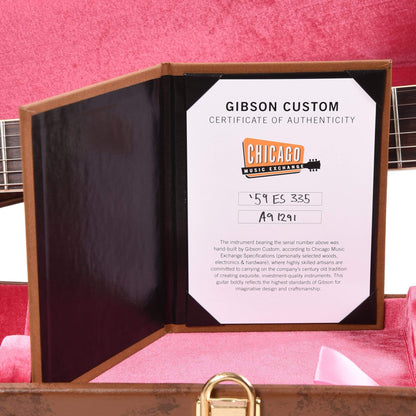 Gibson Custom Shop 1959 ES-335 Reissue "CME Spec" Antique Ebony VOS Electric Guitars / Semi-Hollow