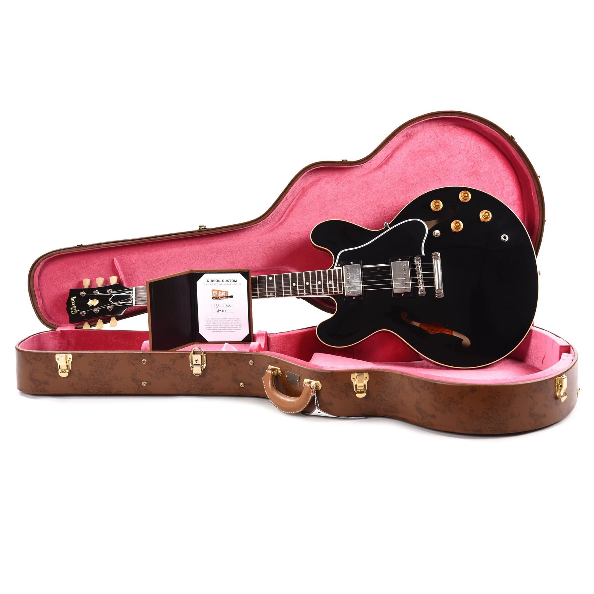 Gibson Custom Shop 1959 ES-335 Reissue "CME Spec" Antique Ebony VOS Electric Guitars / Semi-Hollow