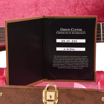 Gibson Custom Shop 1959 ES-335 Reissue "CME Spec" Antique Ebony VOS Electric Guitars / Semi-Hollow