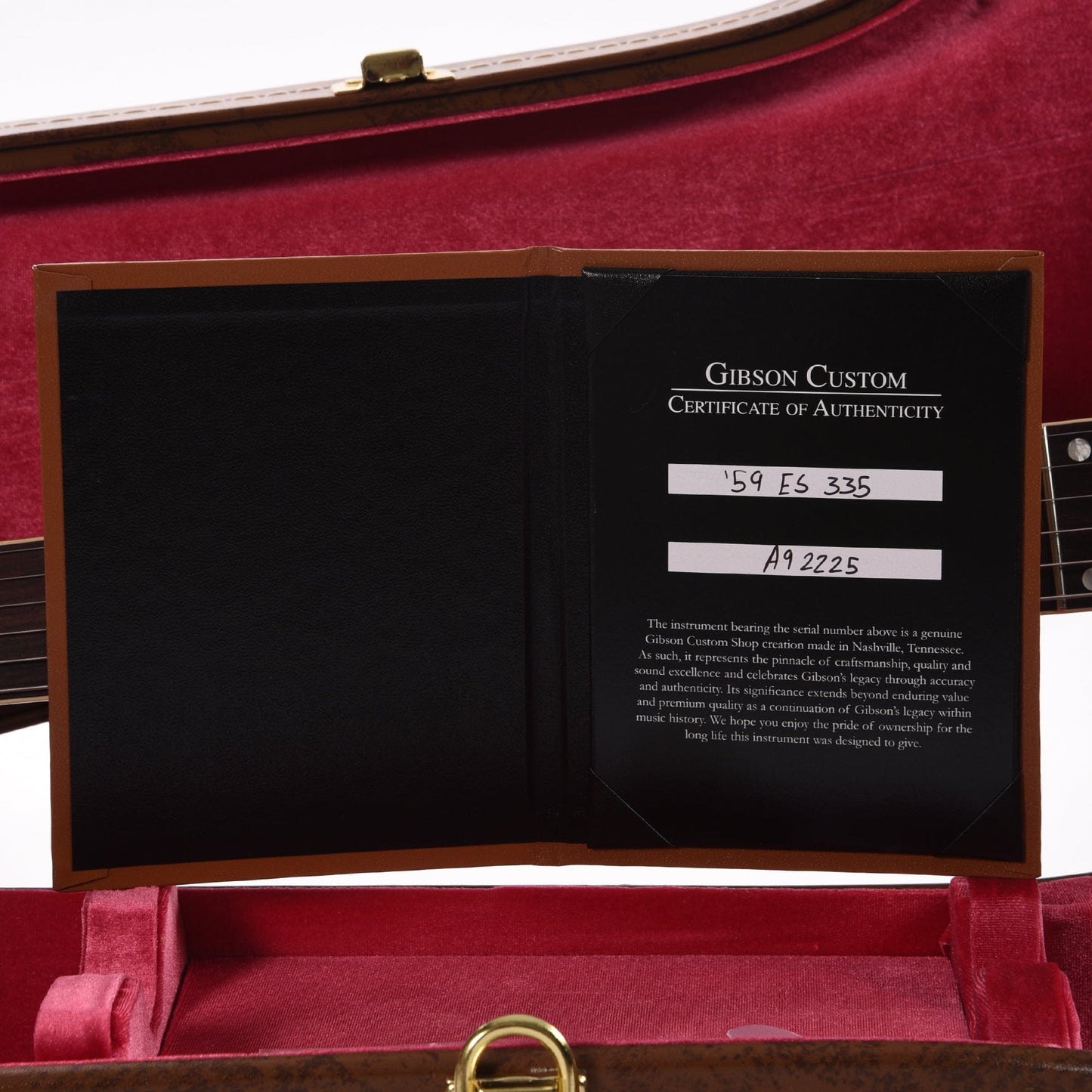 Gibson Custom Shop 1959 ES-335 Reissue "CME Spec" Antique Ebony VOS Electric Guitars / Semi-Hollow