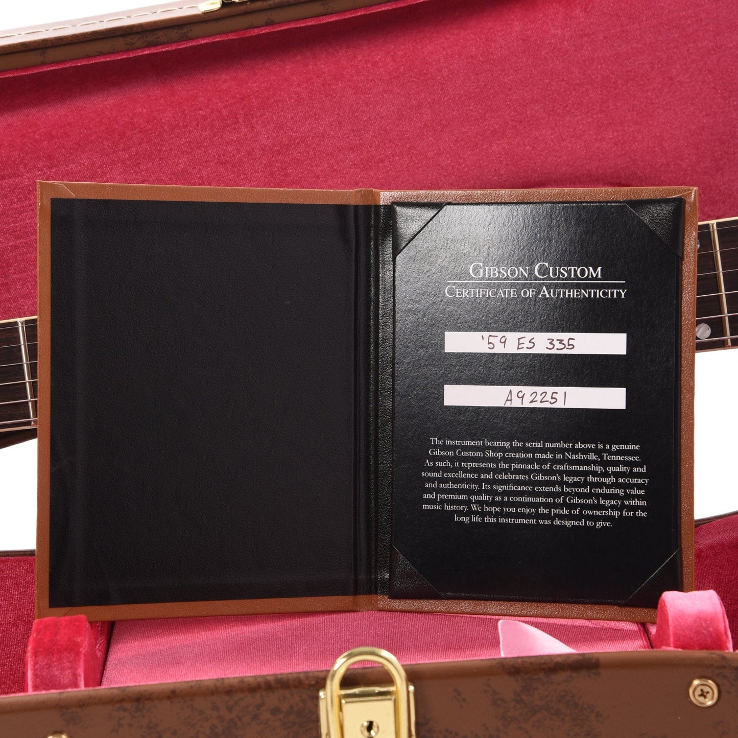 Gibson Custom Shop 1959 ES-335 Reissue "CME Spec" Antique Ebony VOS Electric Guitars / Semi-Hollow