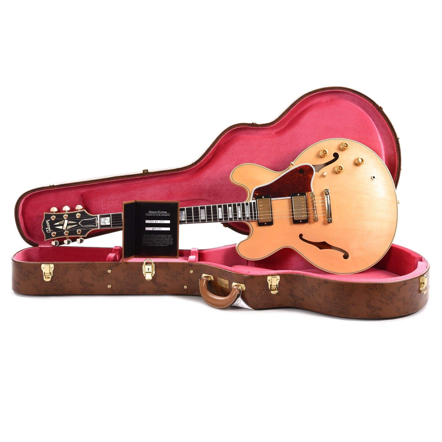 Gibson Custom Shop 1959 ES-355 Reissue Stop Bar Vintage Natural VOS Electric Guitars / Semi-Hollow