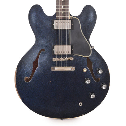 Gibson Custom Shop 1961 ES-335 Reissue "CME Spec" Antique Brunswick Blue Sparkle Murphy Lab Heavy Aged Electric Guitars / Semi-Hollow