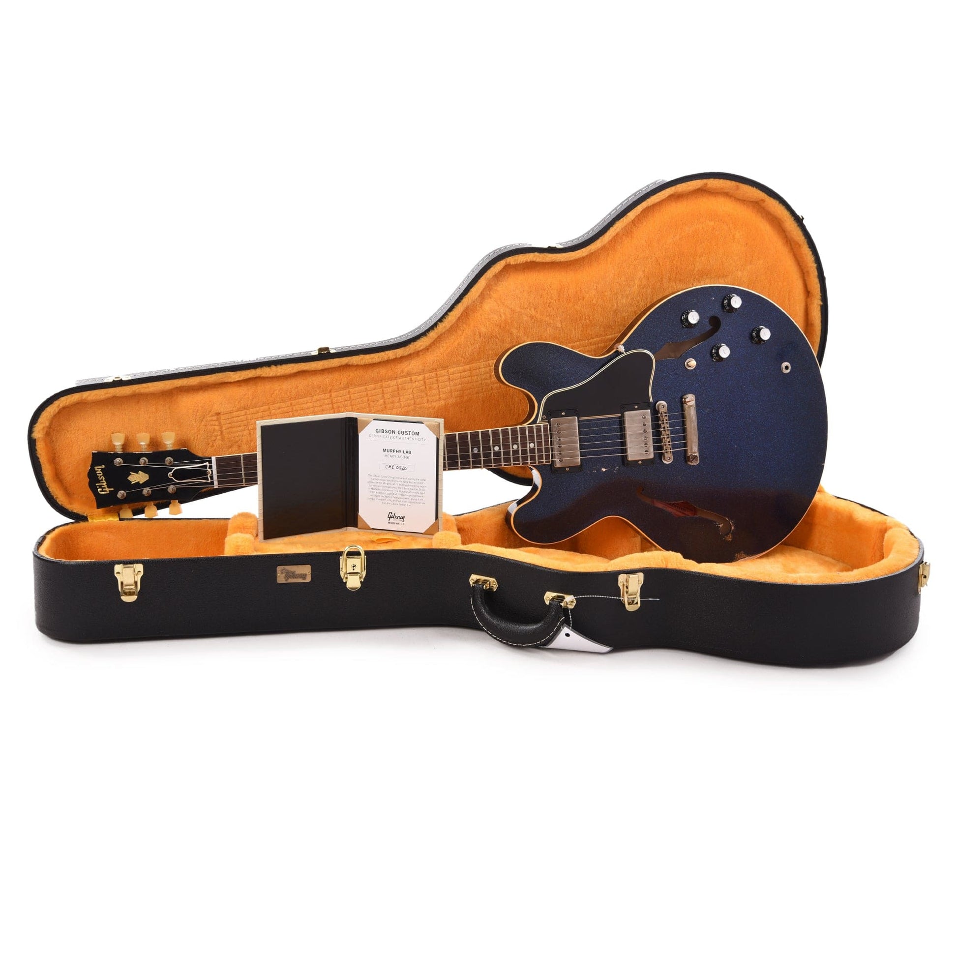 Gibson Custom Shop 1961 ES-335 Reissue "CME Spec" Antique Brunswick Blue Sparkle Murphy Lab Heavy Aged Electric Guitars / Semi-Hollow