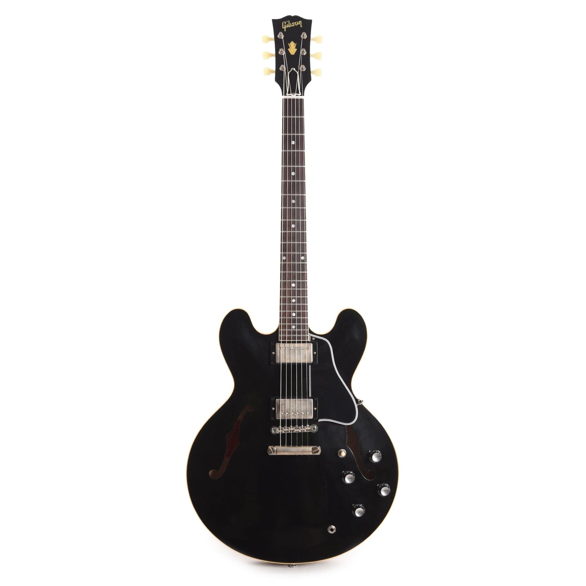 Gibson Custom Shop 1961 ES-335 Reissue "CME Spec" Antique Ebony Murphy Lab Ultra Light Aged Electric Guitars / Semi-Hollow