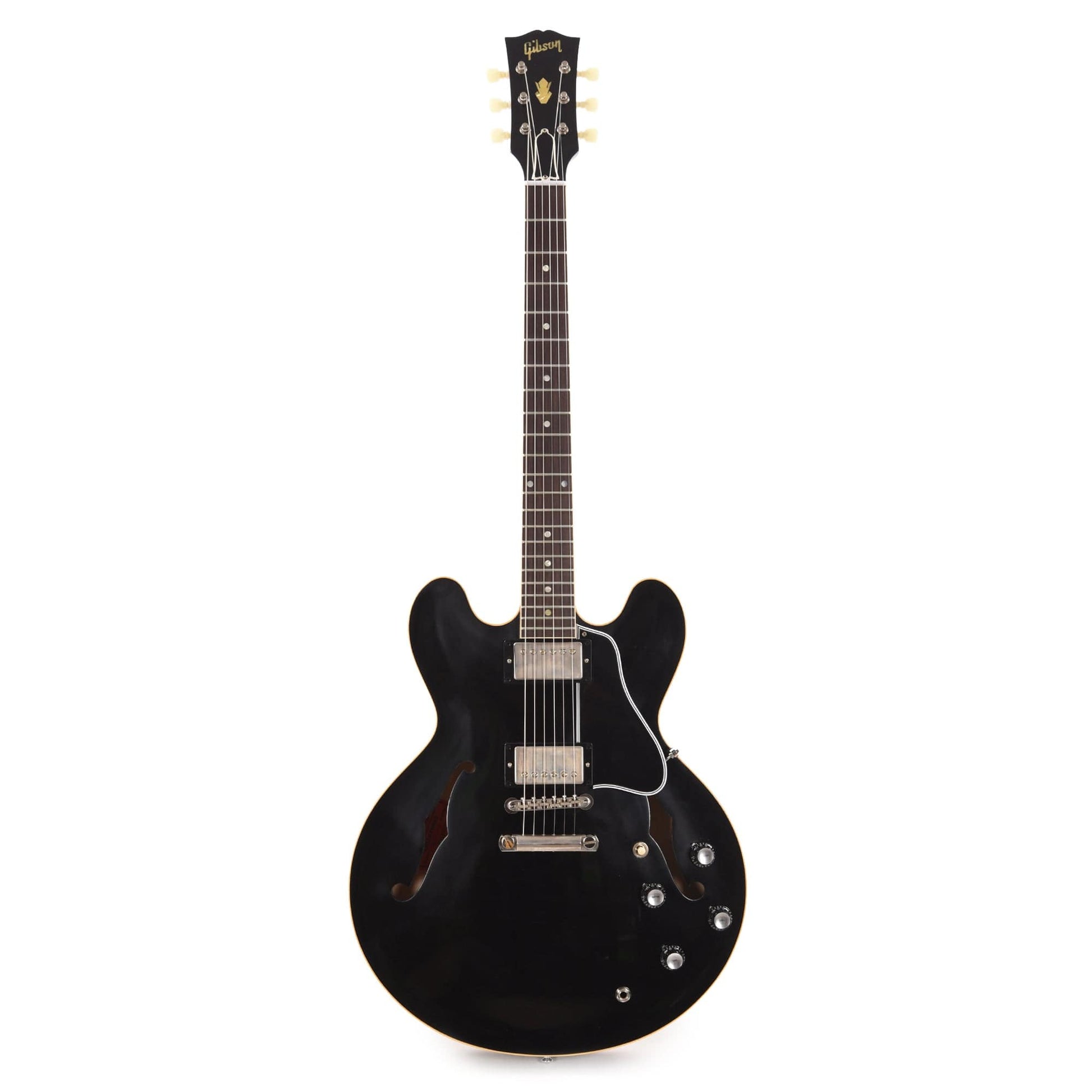 Gibson Custom Shop 1961 ES-335 Reissue "CME Spec" Antique Ebony Murphy Lab Ultra Light Aged Electric Guitars / Semi-Hollow