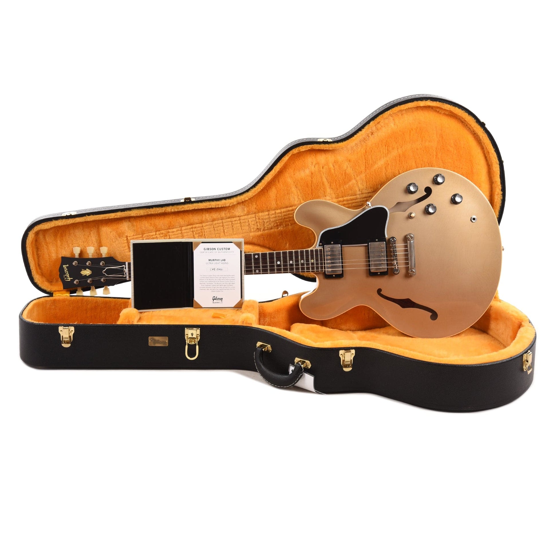 Gibson Custom Shop 1961 ES-335 Reissue "CME Spec" Antique Gold Mist Poly Murphy Lab Ultra Light Aged Electric Guitars / Semi-Hollow