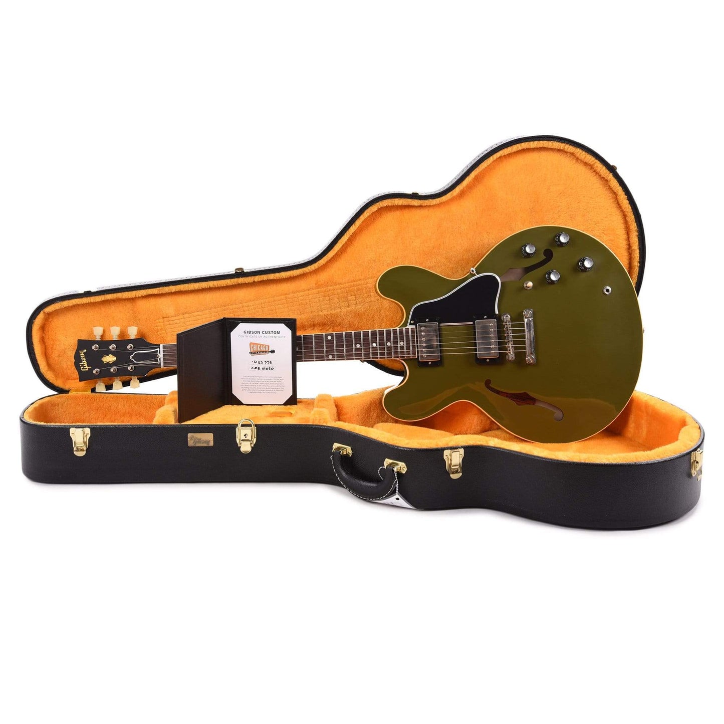Gibson Custom Shop 1961 ES-335 Reissue "CME Spec" Heavy Antique Olive Drab VOS Electric Guitars / Semi-Hollow