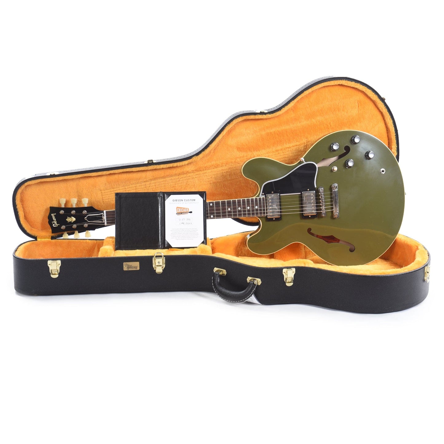 Gibson Custom Shop 1961 ES-335 Reissue "CME Spec" Heavy Antique Olive Drab VOS Electric Guitars / Semi-Hollow