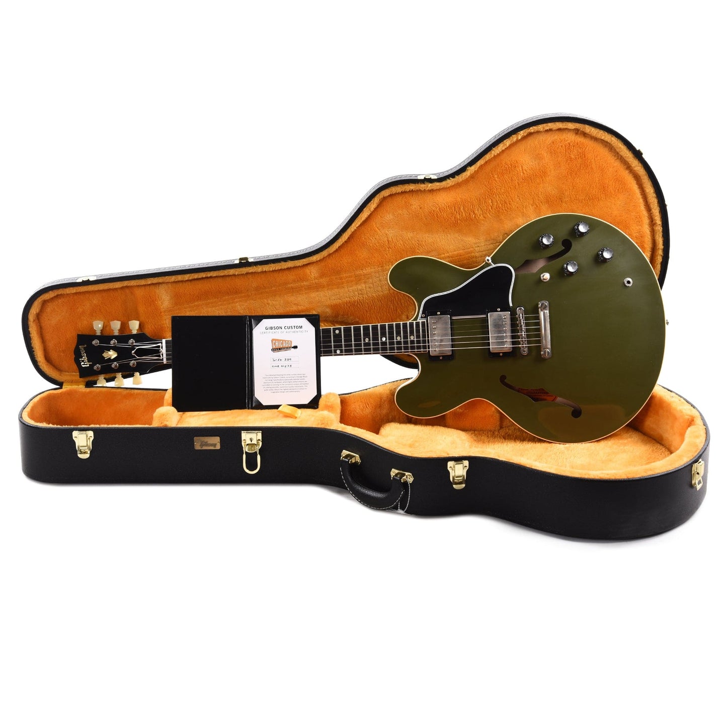 Gibson Custom Shop 1961 ES-335 Reissue "CME Spec" Heavy Antique Olive Drab VOS Electric Guitars / Semi-Hollow