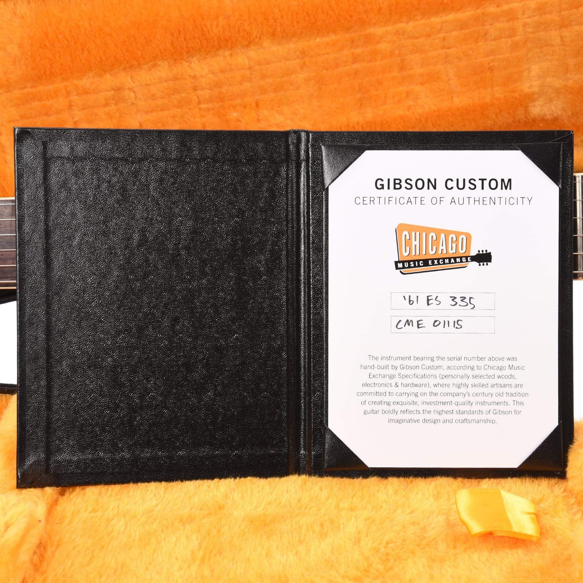 Gibson Custom Shop 1961 ES-335 Reissue "CME Spec" Heavy Antique Oxblood VOS Electric Guitars / Semi-Hollow