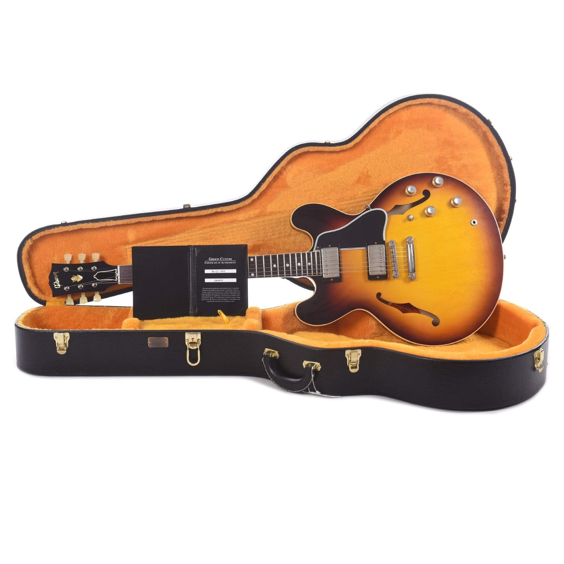 Gibson Custom Shop 1961 ES-335 Reissue Vintage Burst VOS Electric Guitars / Semi-Hollow
