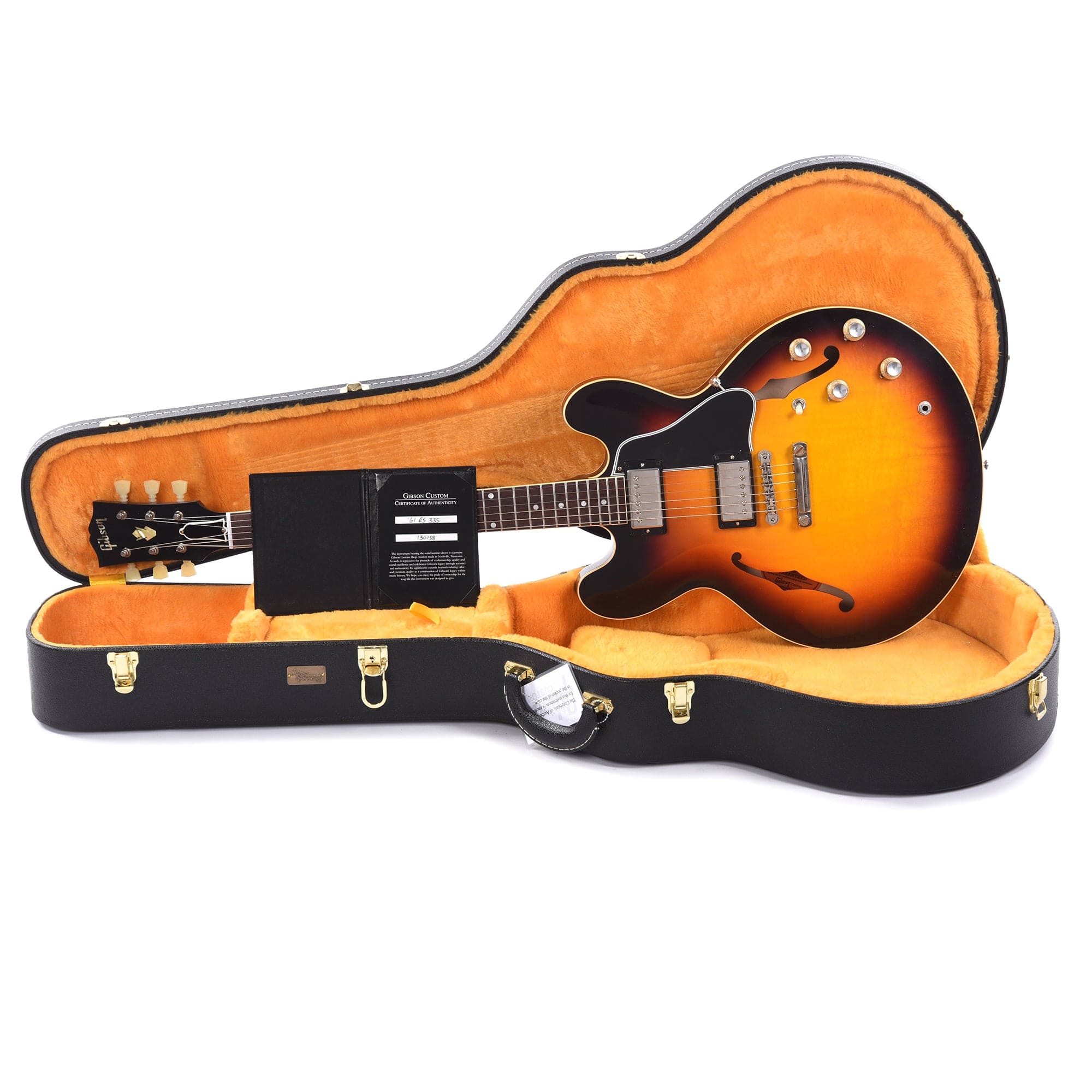 Gibson Custom Shop 1961 ES-335 Reissue Vintage Burst VOS Electric Guitars / Semi-Hollow