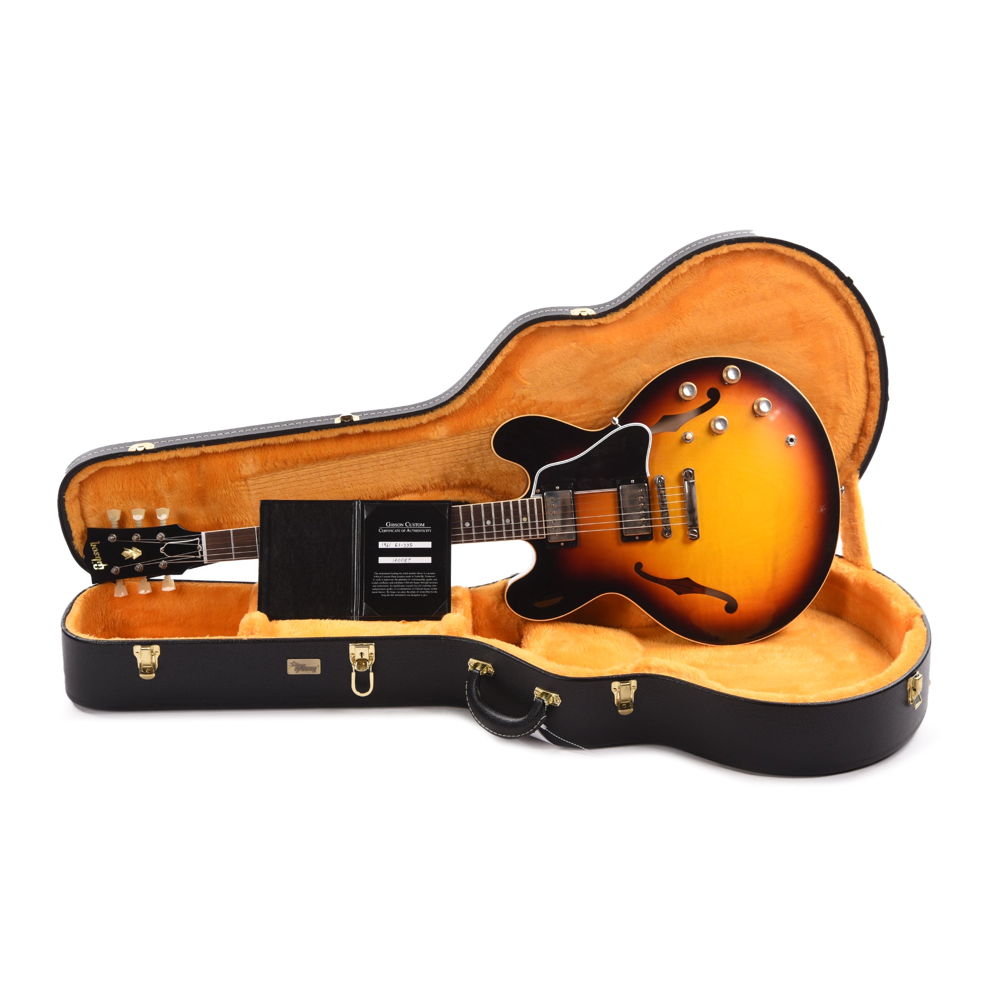 Gibson Custom Shop 1961 ES-335 Reissue Vintage Burst VOS Electric Guitars / Semi-Hollow