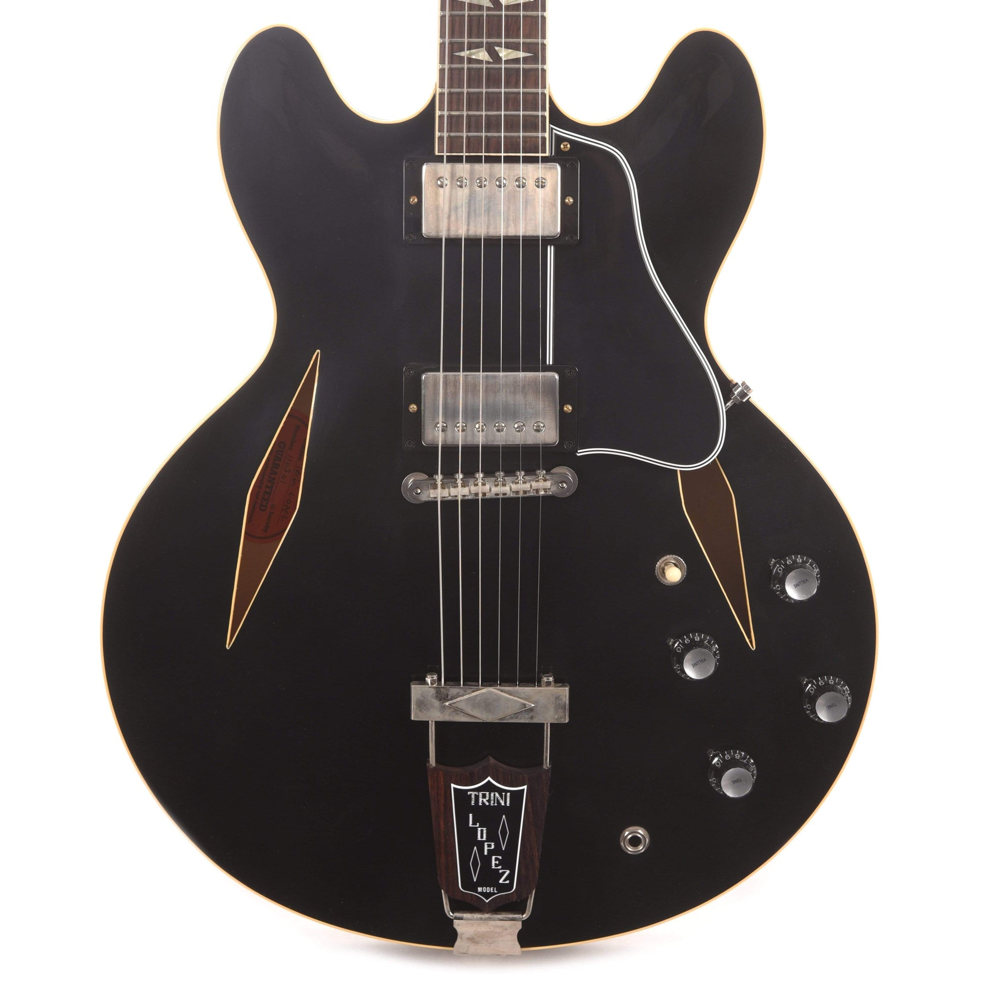 Gibson Custom Shop 1964 Trini Lopez Standard Reissue Ebony VOS Electric Guitars / Semi-Hollow