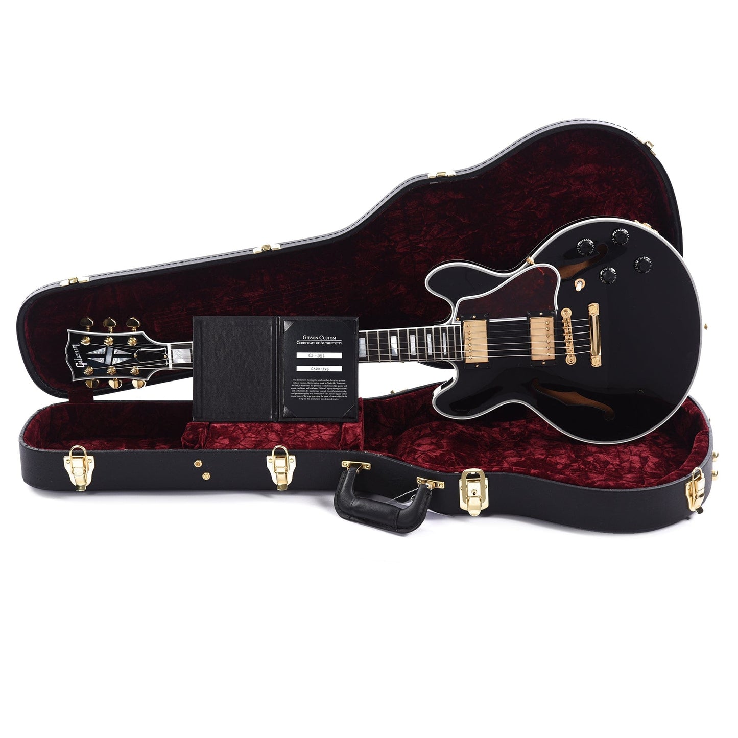 Gibson Custom Shop CS-356 Ebony Gloss w/Ebony Fingerboard Electric Guitars / Semi-Hollow